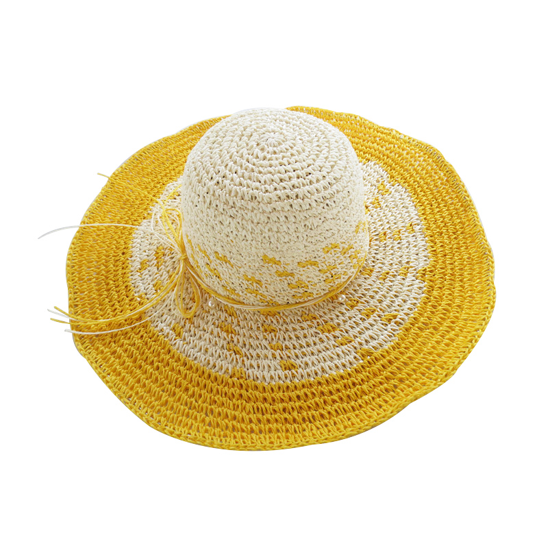 도매 저렴한 숙녀 여름 넓은 연못 비치 태양 종이 밀짚 모자